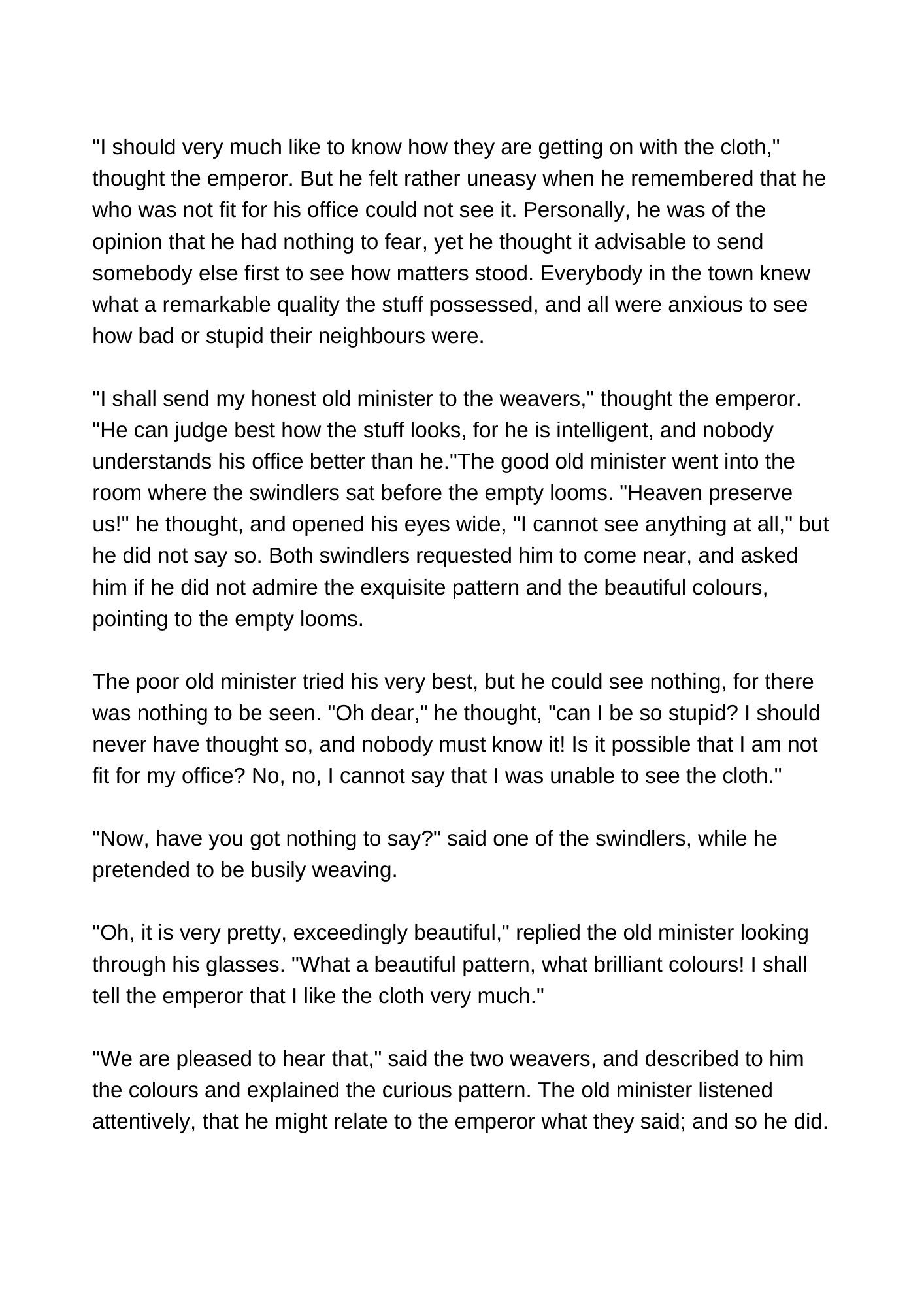 The Emperor's New Suit Read-Along Sheet - Image 3