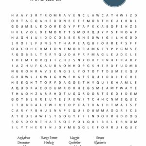 Harry Potter Wordsearch