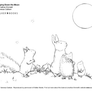 Bringing Down the Moon Colouring Sheet
